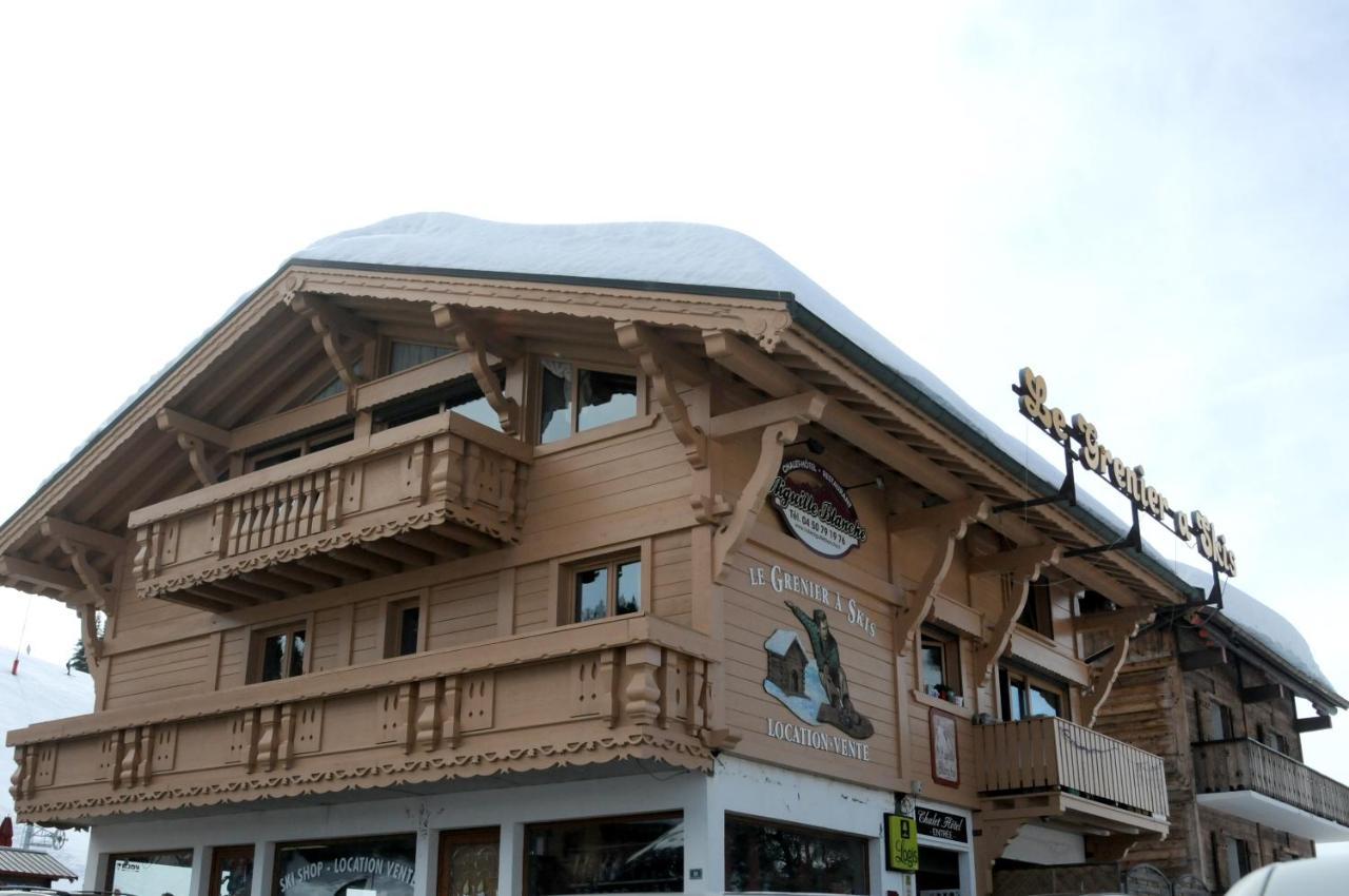 Chalet Hotel Aiguille Blanche Logis เลส์เฌต์ ภายนอก รูปภาพ