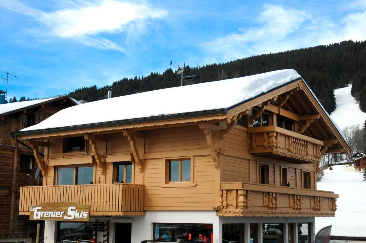 Chalet Hotel Aiguille Blanche Logis เลส์เฌต์ ภายนอก รูปภาพ